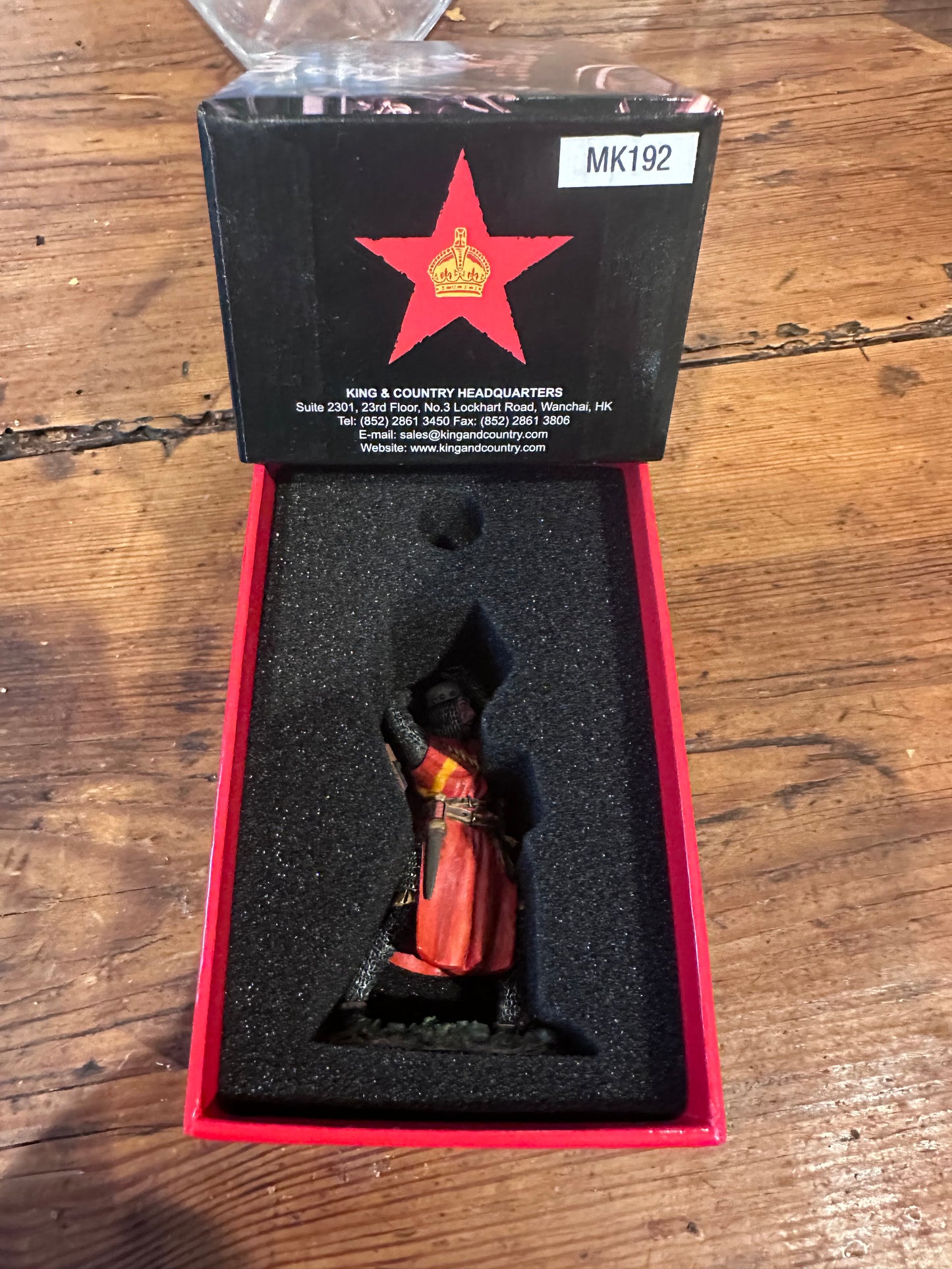 The Axeman Cometh presented in a classic red collector's box.