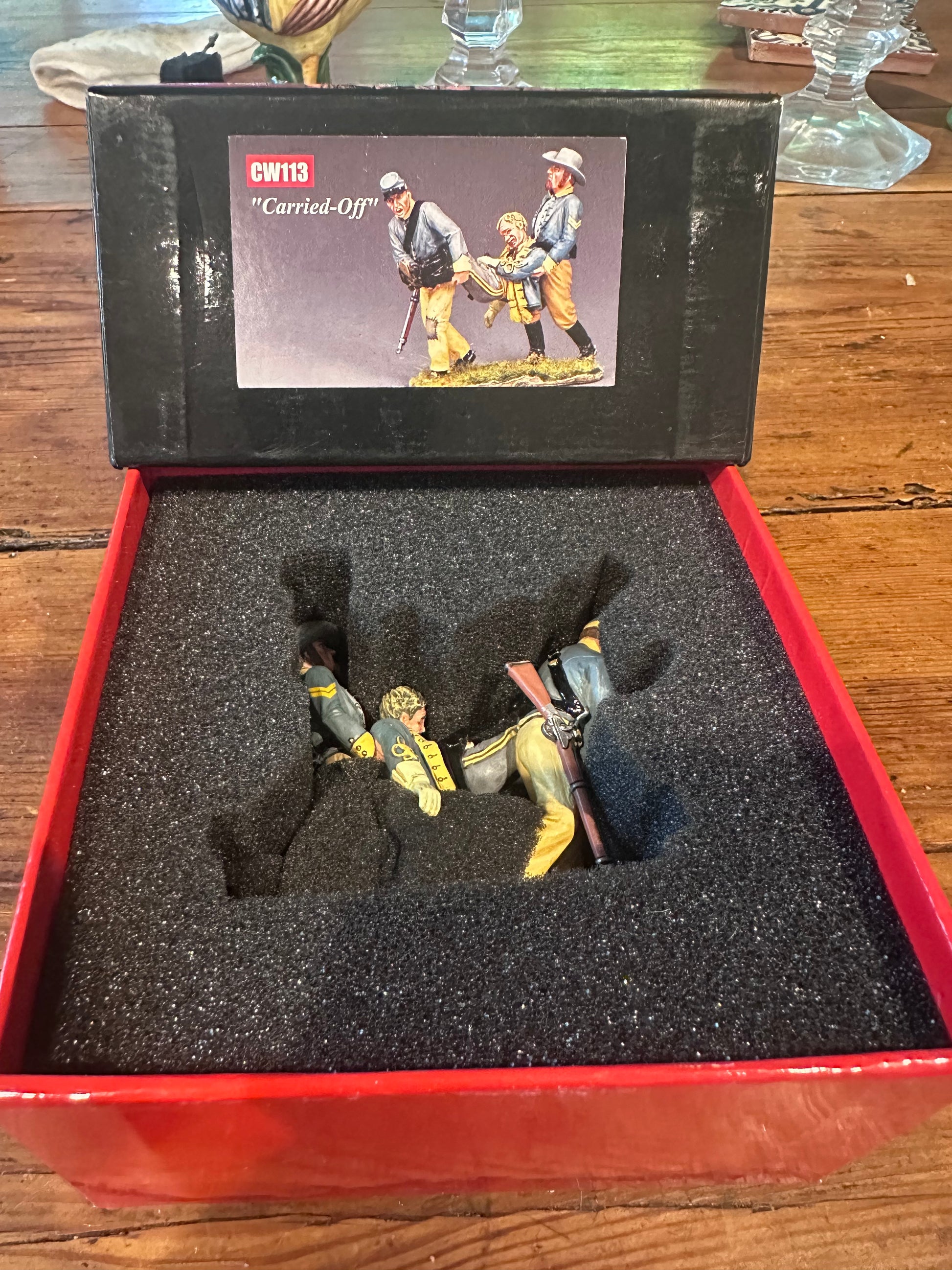 Packaging for toy soldier set.