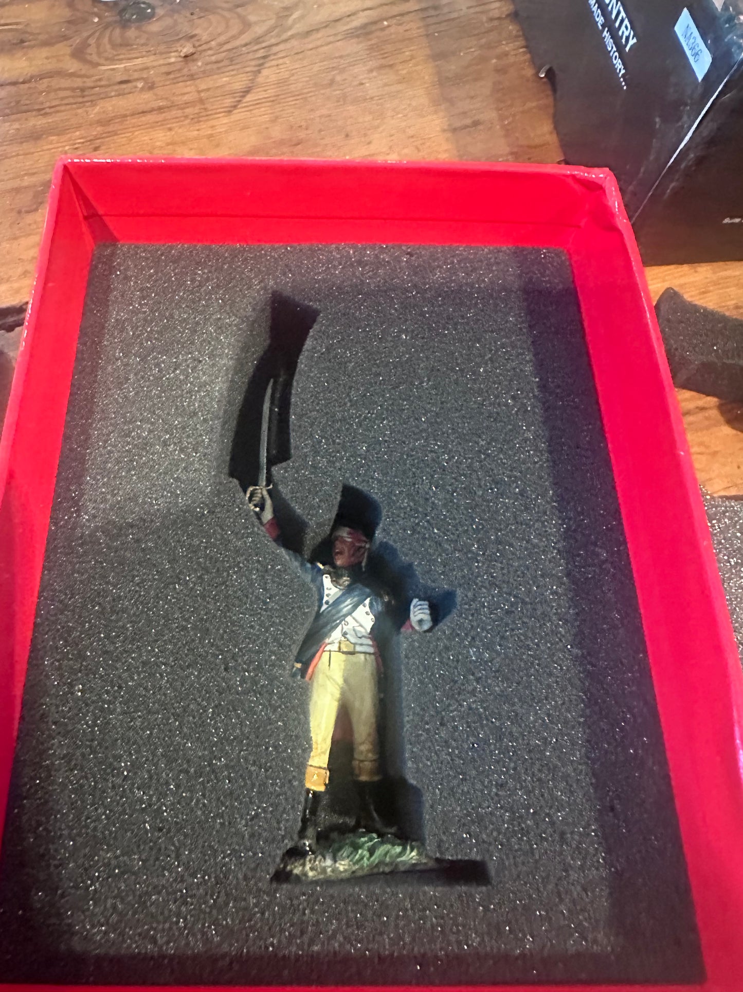 Packaging for toy soldier Officer Flagbearer.