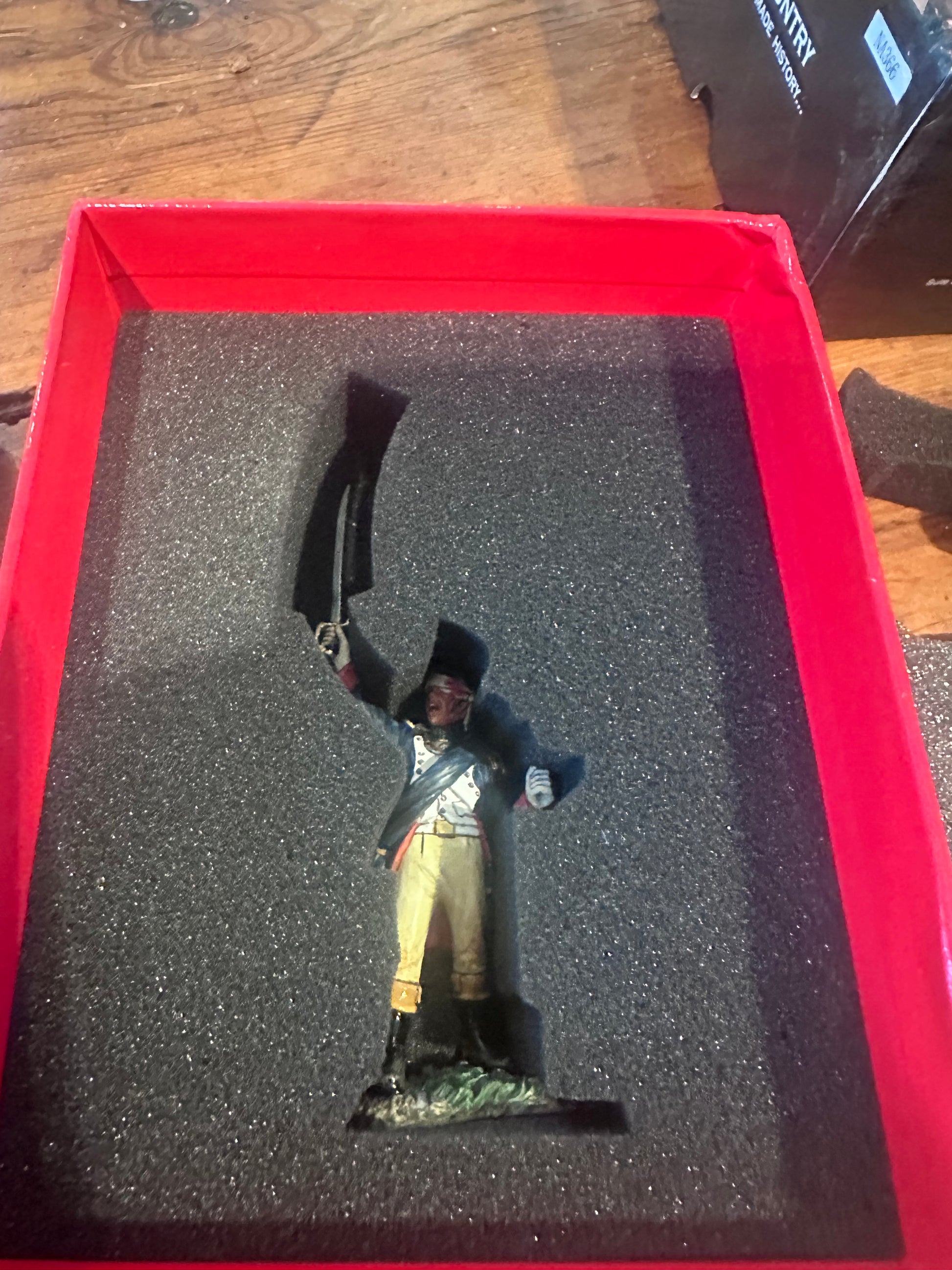 Packaging for toy soldier Officer Flagbearer.