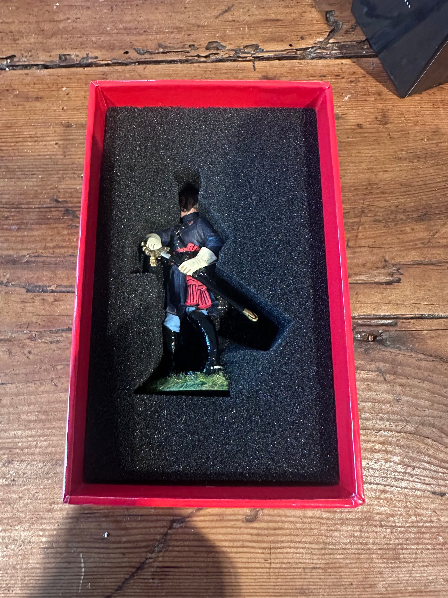 Packaging for military miniature toy soldier Brigadier General Strong Vincent.