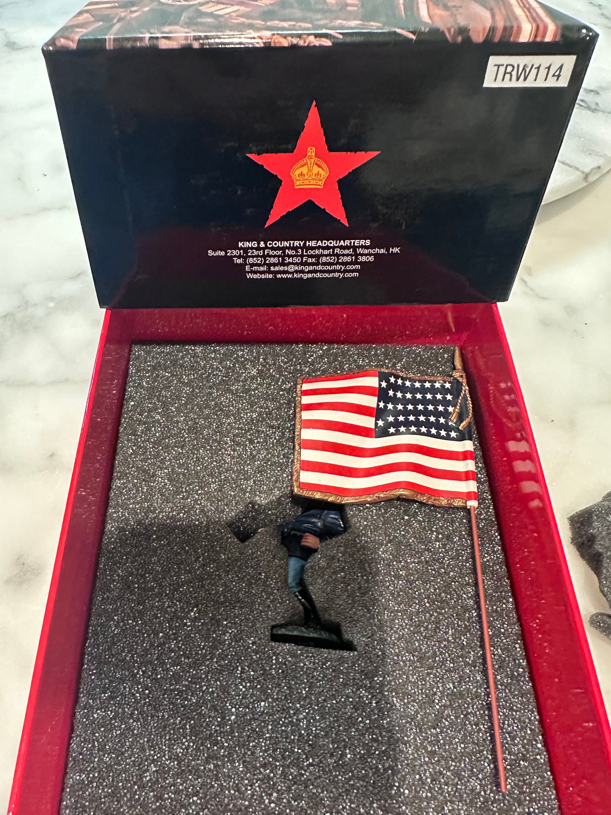 Sgt. Robert H. Hughes package in a classic red collectors box.