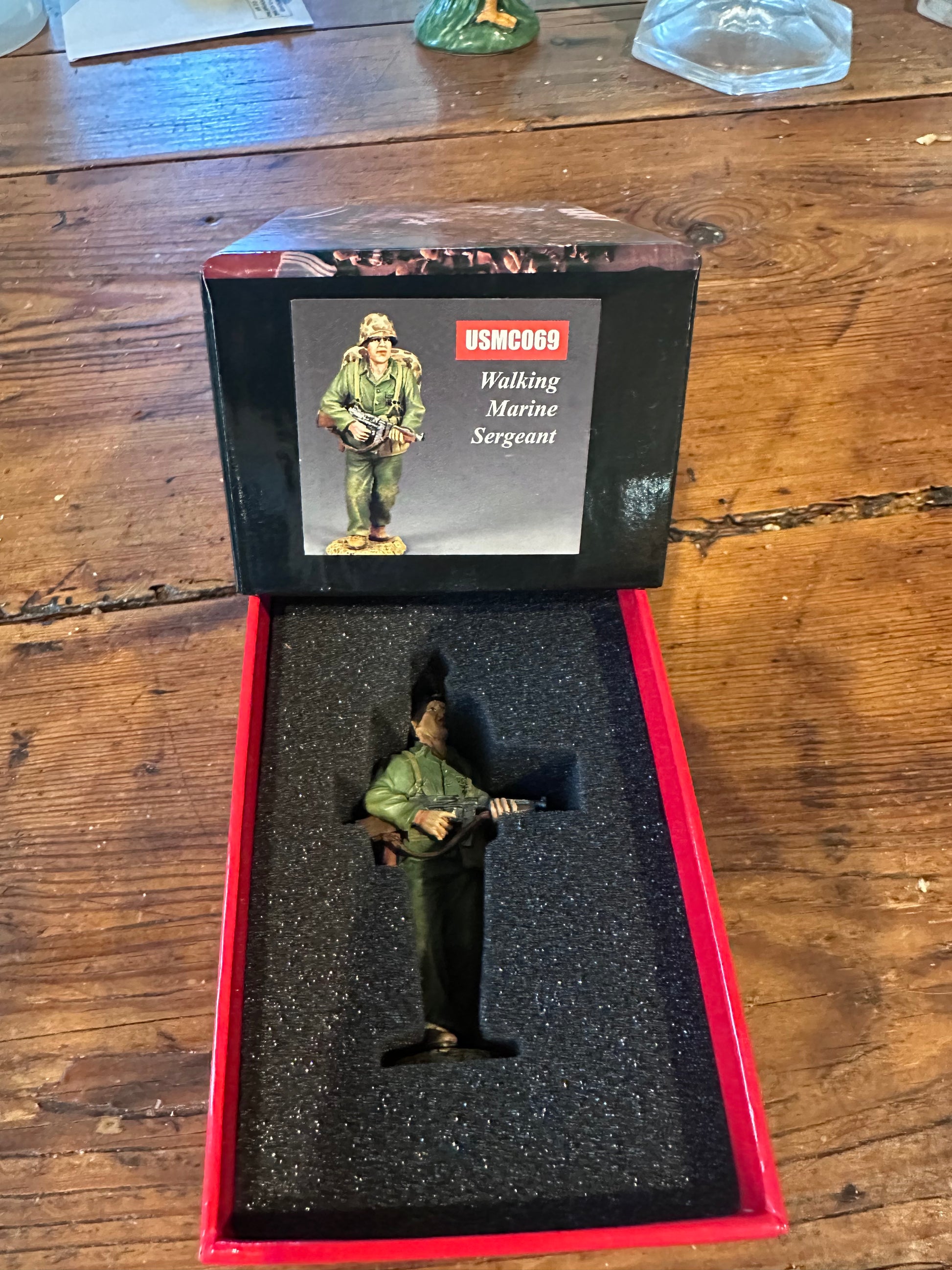 Walking Marine Sergeant Presented in a classic red collector's box.