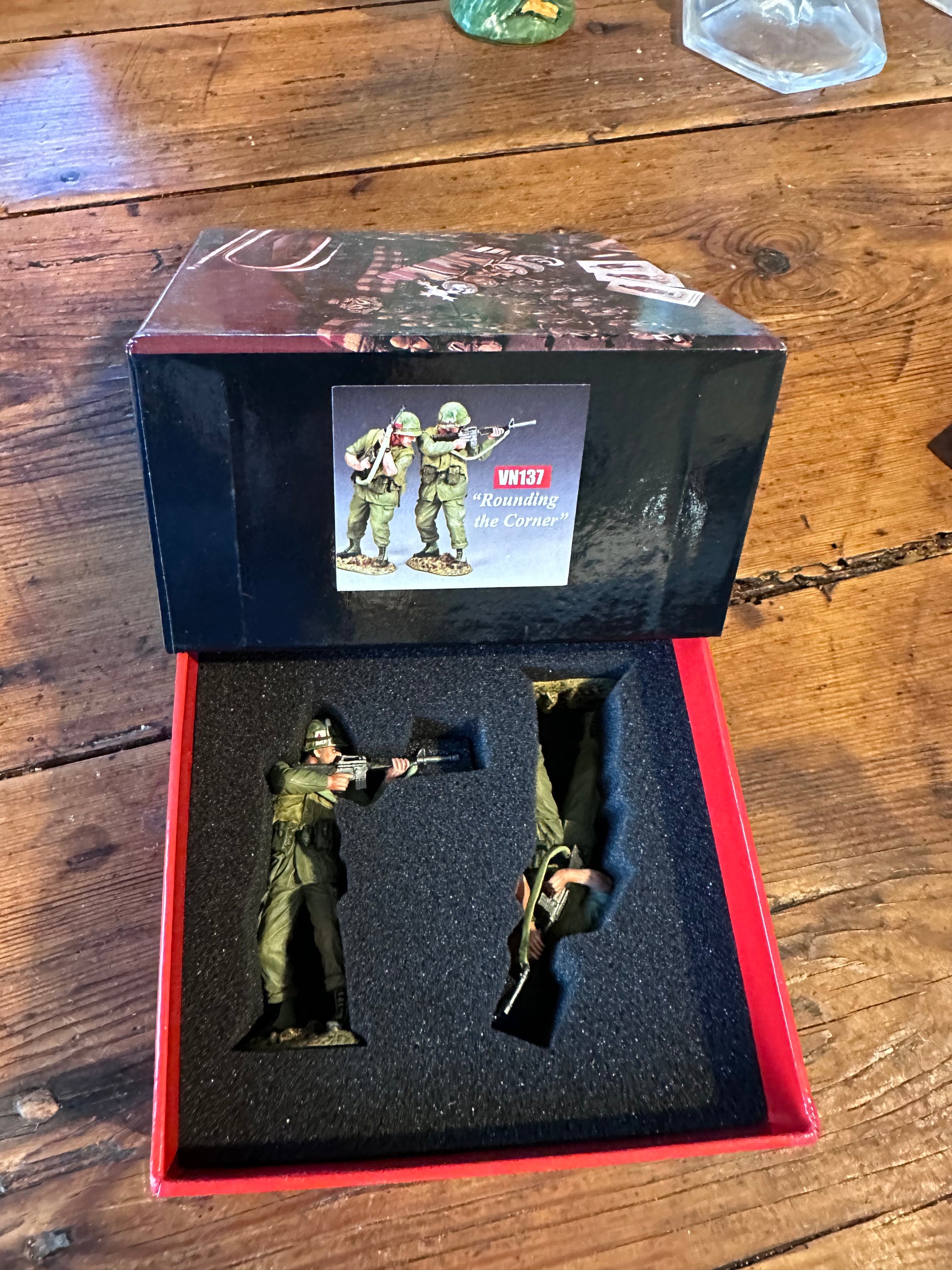 Cautiously Advancing presented in classic red collectors box.