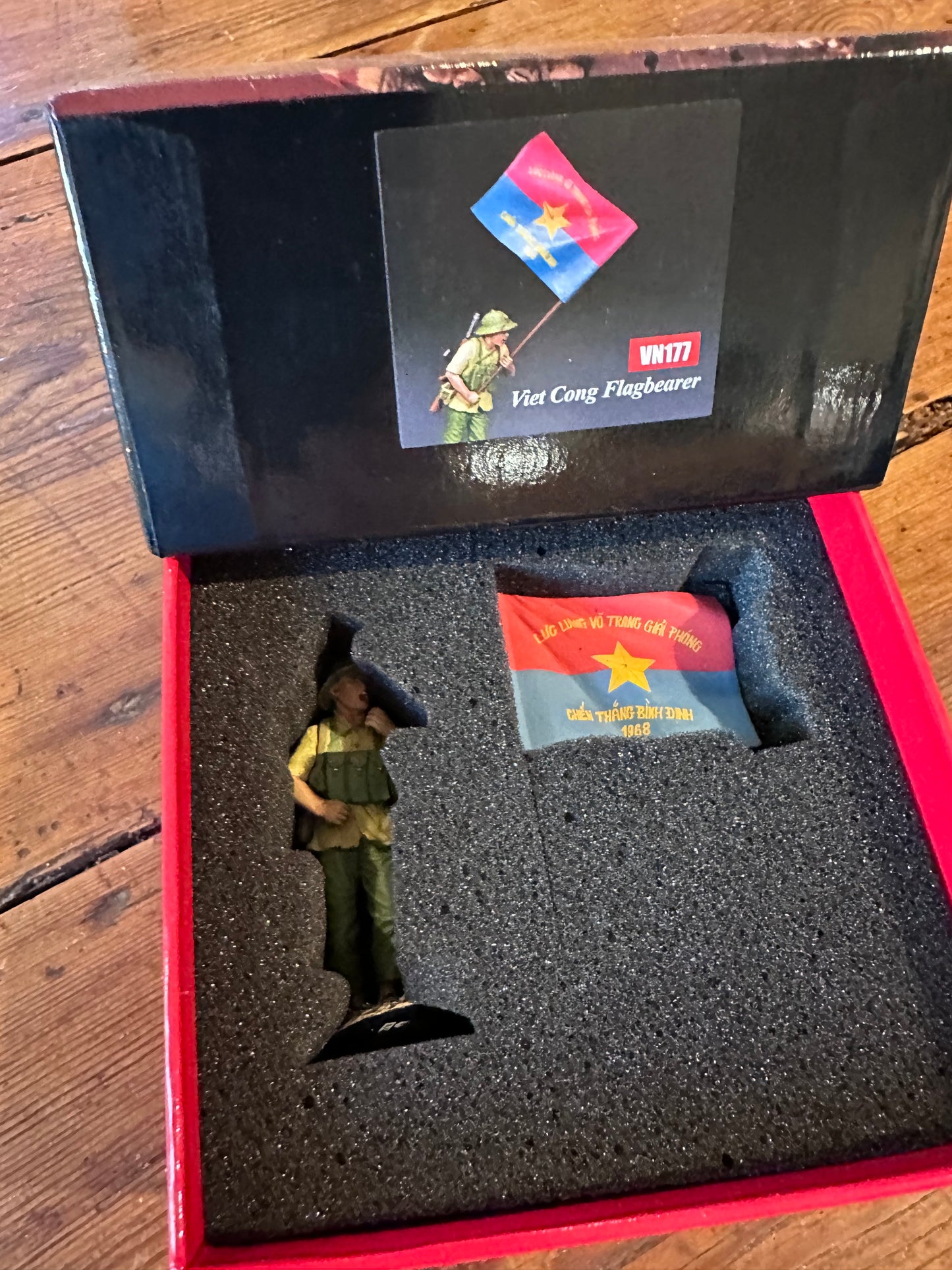 NVA Flagbearer presented in a classic red collectors box.