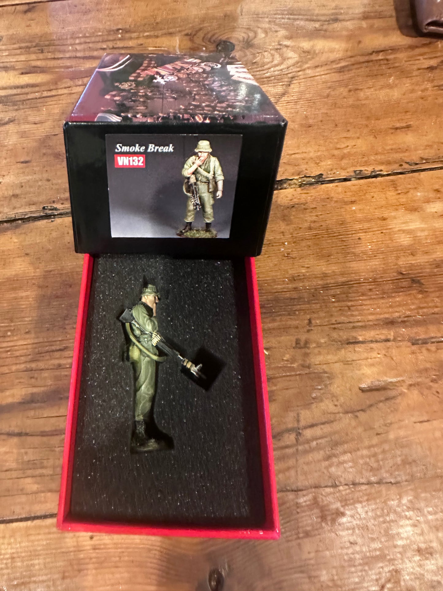 Smoke Break presented in a classic red collectors box.
