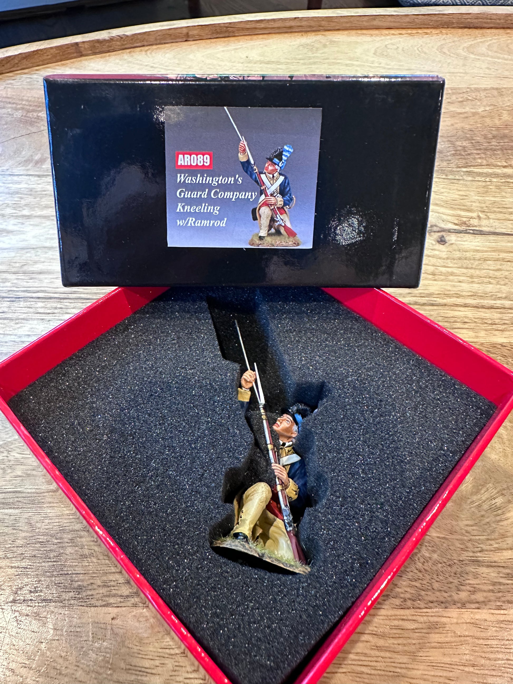 W.G.C. Kneeling with Ramrod presented in a classic red collectors box.