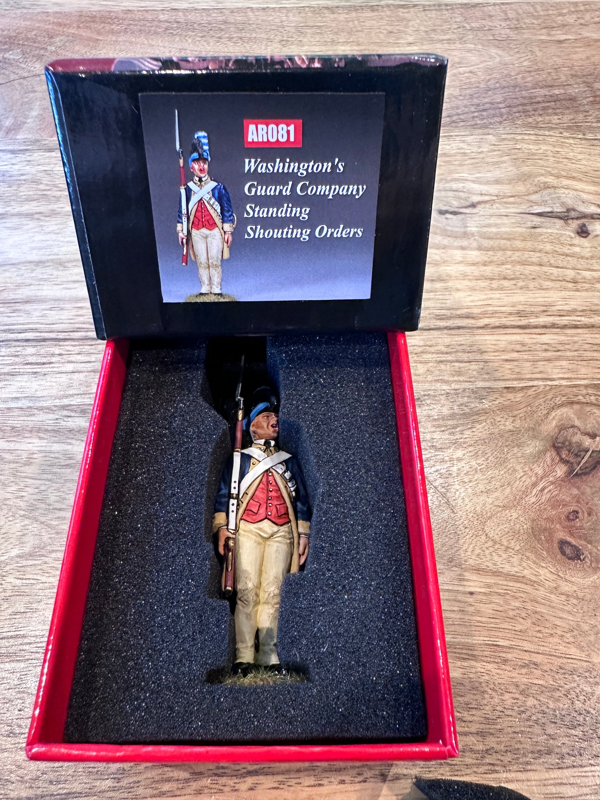 W.G.C. Standing Corporal Shouting Orders presented in a classic red collectors box.