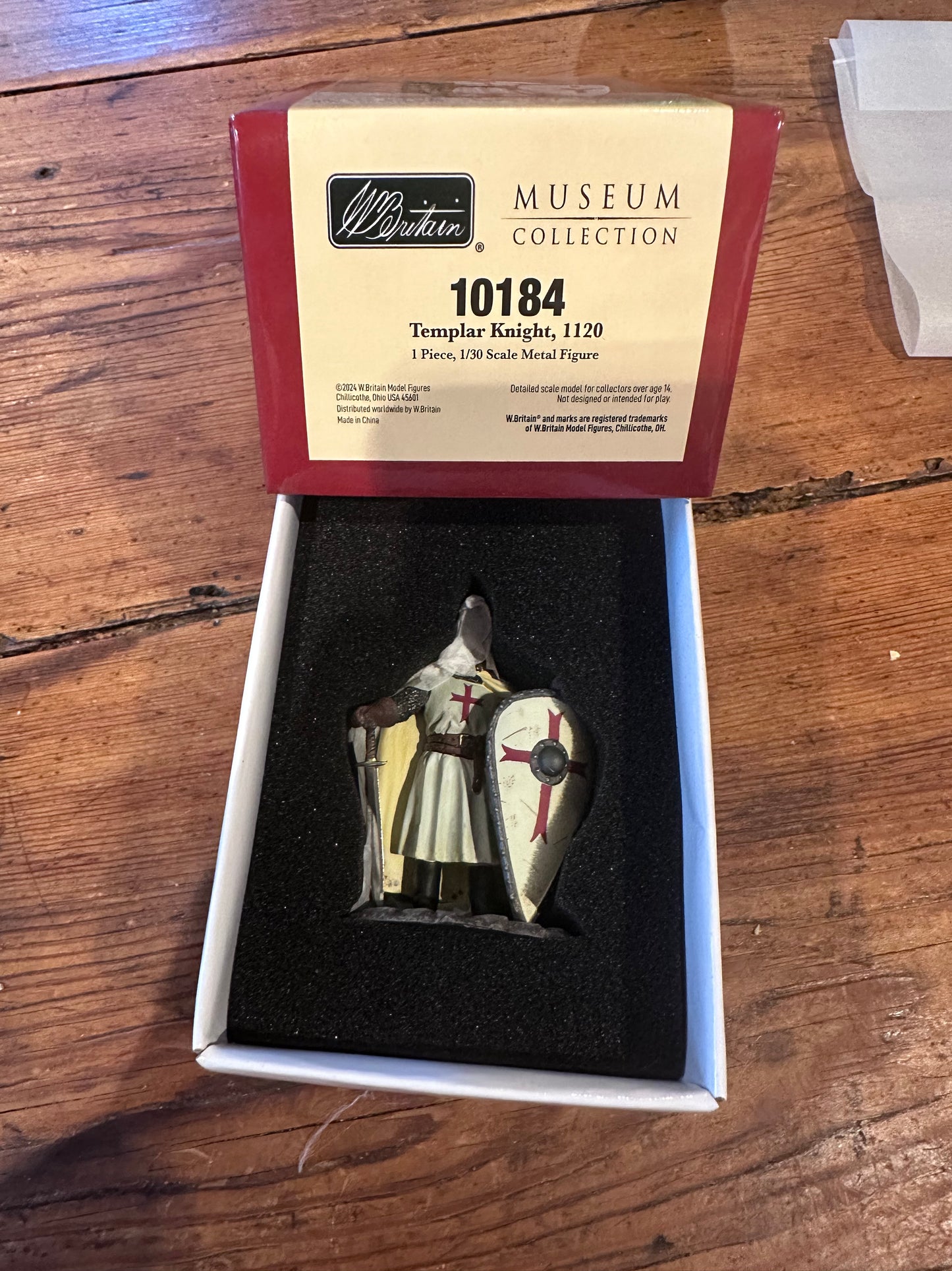 Templar Knight packaged in a classic collectors box.