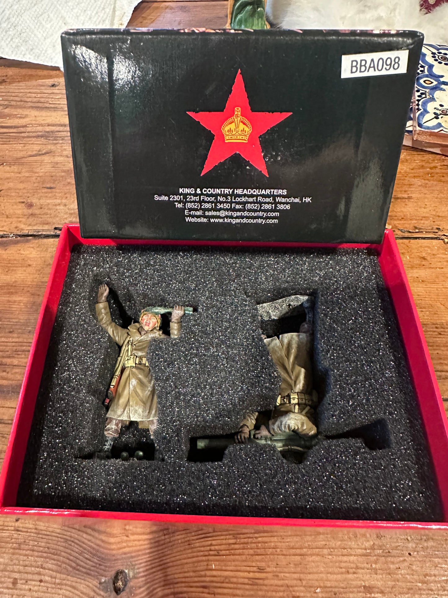 The Bazooka Team packaged in a classic red collectors box.