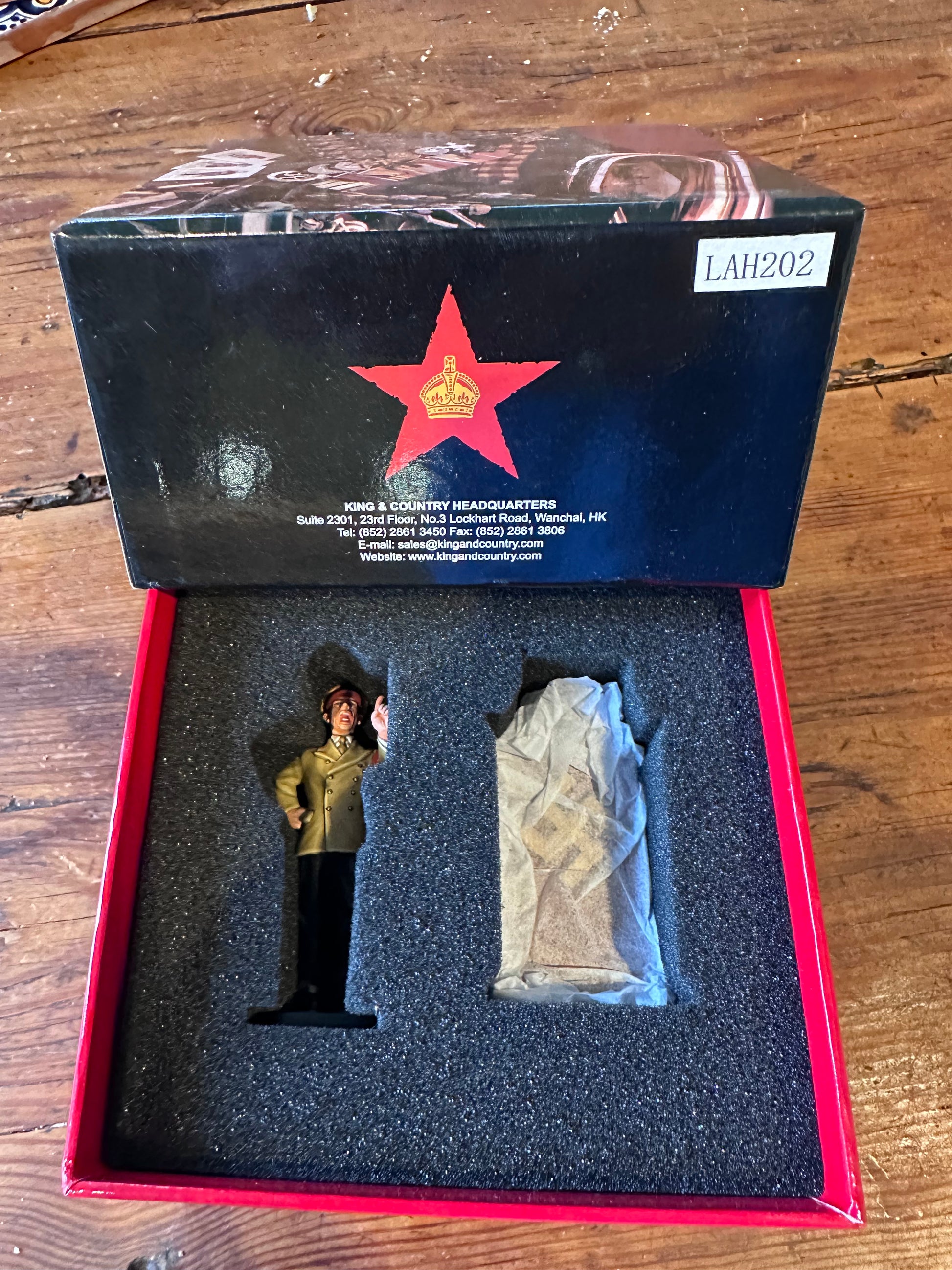 toy soldier Josef Goebbels package in a classic red collectors box.