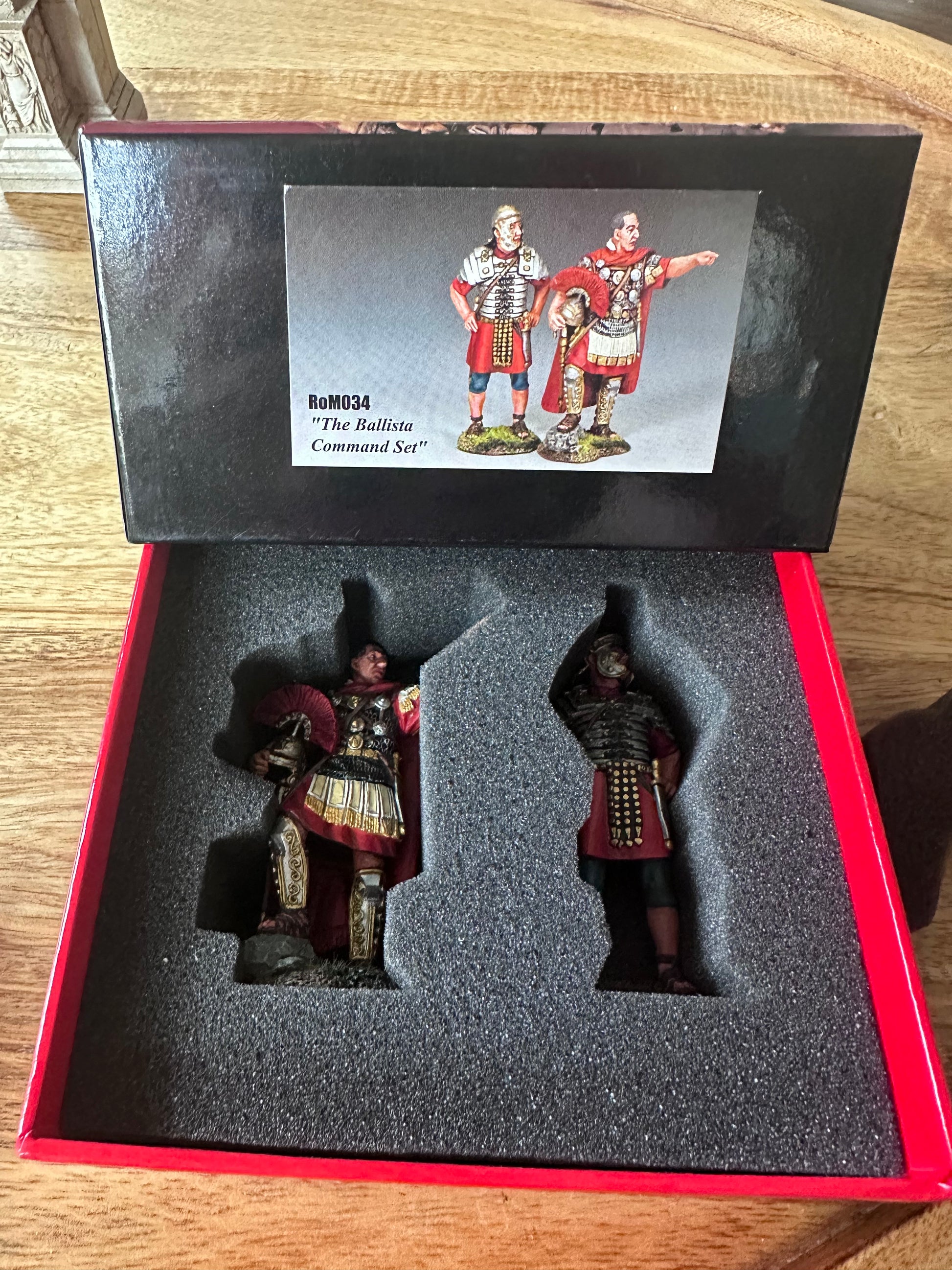 The Ballista Command Set presented in a classic red collectors box