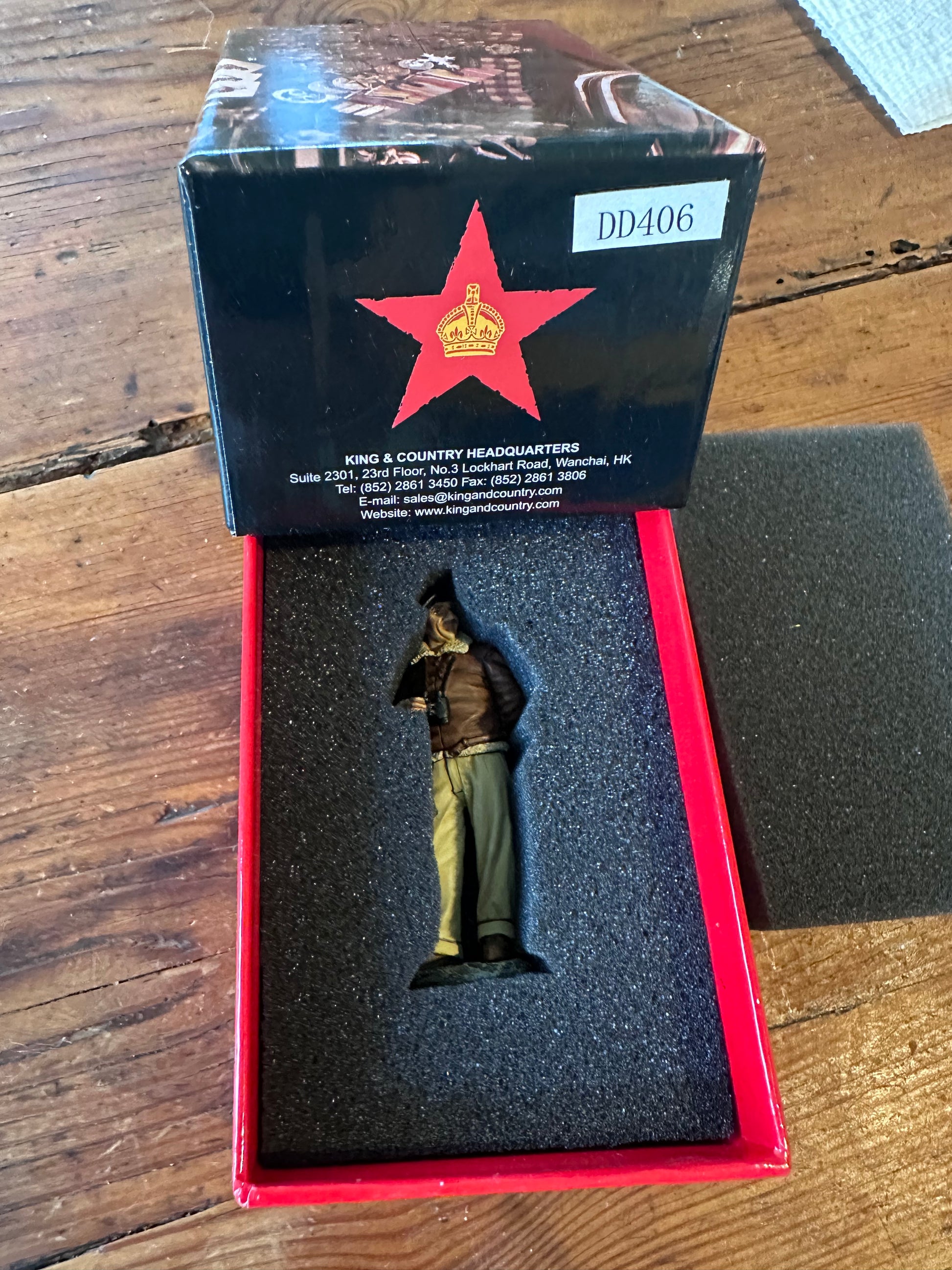 Monty in Normandy presented in a classic red collectors box