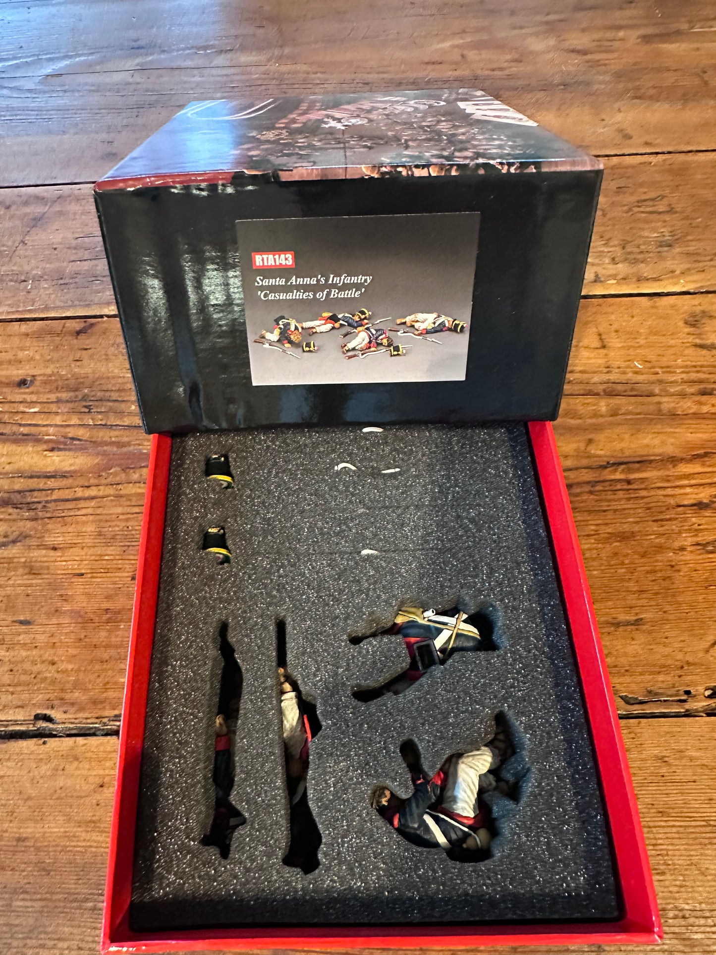 Santa Anna's Casualties of Battle packaged in a classic red collector box