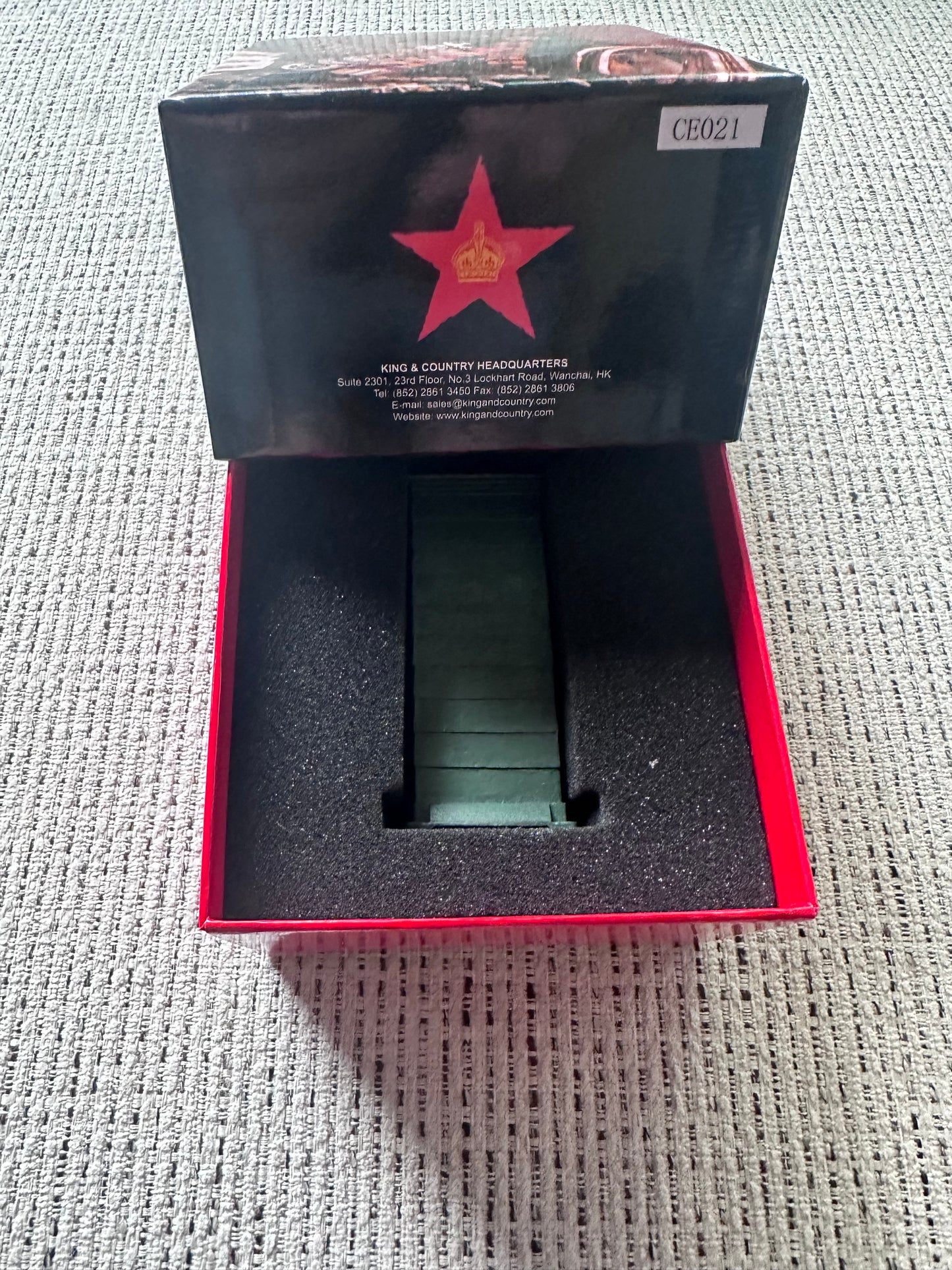 British Guard Box packaged in a classic red collector box