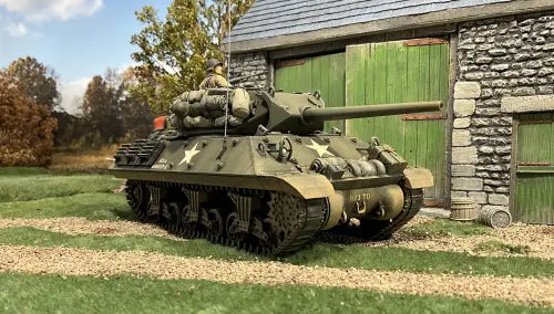 U.S. M10 GMC Tank Destroyer with crew, gear, and stowage, Normandy 1944. Highly detailed 1/30 scale diorama set.