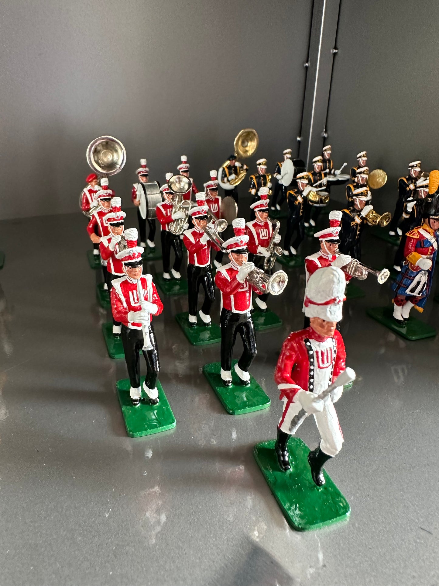 Collectible college marching band toy figures University of Wisconsin Marching Band.