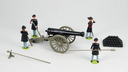 Collectible toy soldier miniature army men figurines Union Heavy Artillery.