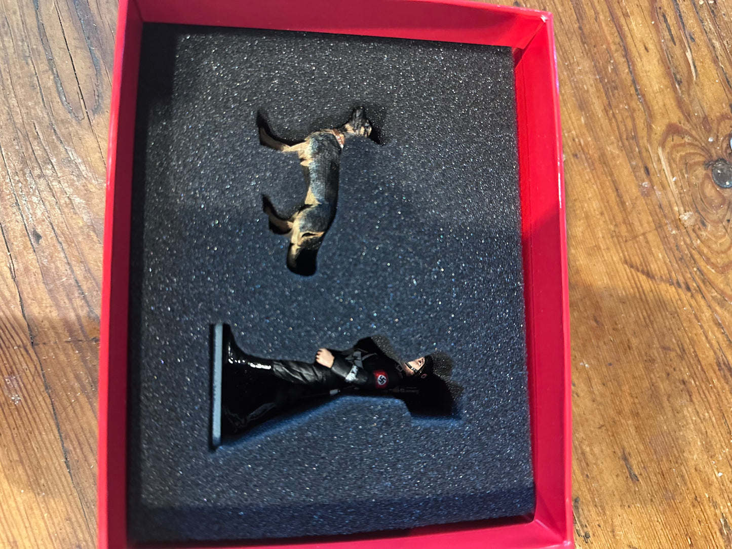 Packaging for toy soldier figurine SS Dog Handler.