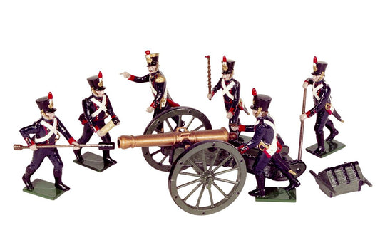 Toy soldier army men set French Foot Artillery 1812.