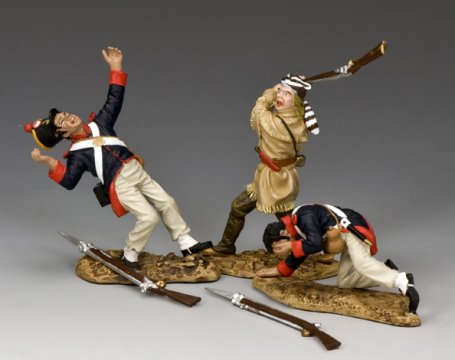 King & Country Davy Crockett Alamo battle set RTA094 matte 1/30 scale toy soldiers close combat scene with fallen infantry