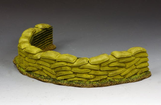 Vietnam sandbag emplacement diorama King and Country SP112 1/30 scale firebase defensive position for artillery and troops