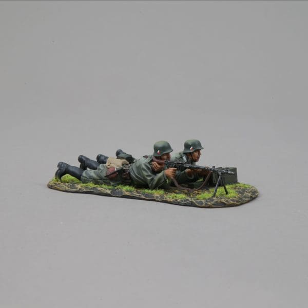 Collectible toy soldier miniature army men figurine HEER MG 34 Team.