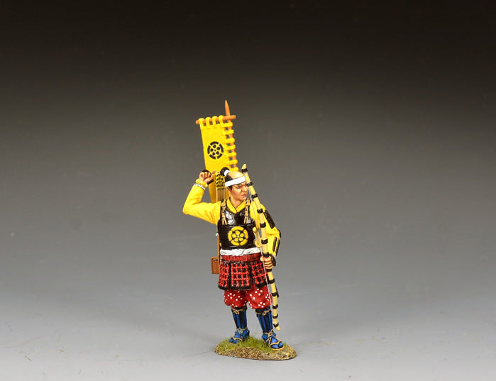 King & Country Western Army Ashigaru Archer Sekigahara 1600 — 1/30 scale matte-painted Japanese foot soldier reaching for arrow with sashimono banner. Catalog SW001.