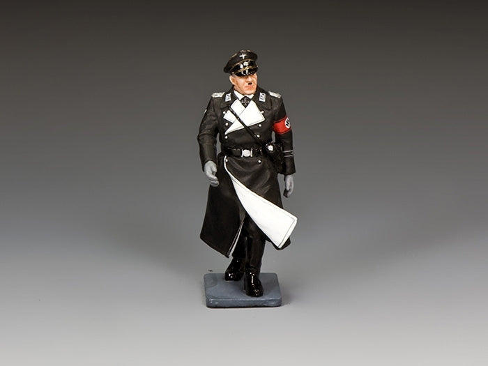 Toy Soldier Figurine of a military officer in uniform on a gray background