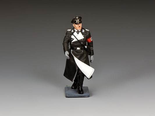 Toy Soldier Figurine of a military officer in uniform on a gray background