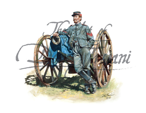 Don Troiani wall art print 1st Company Richmond Howitzers. Soldier with a cannon.