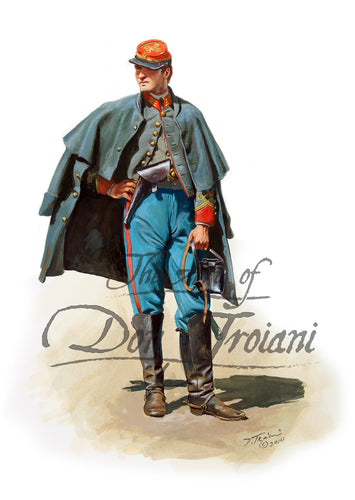 Don Troiani wall art print Confederate Light Artillery Officer.