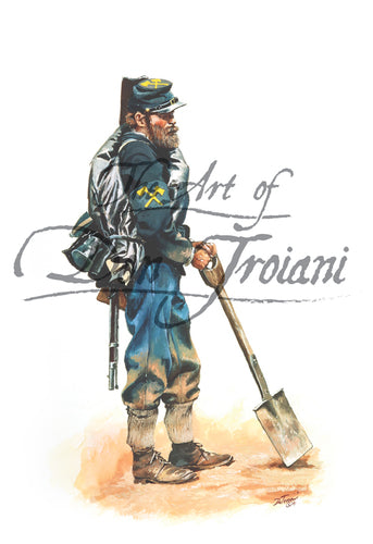 Don Troiani wall art print Army of the Cumberland Pioneer 1864.