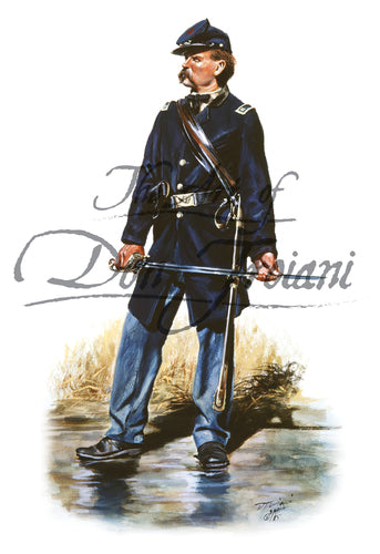 Don Troiani wall art print Federal Infantry Officer.