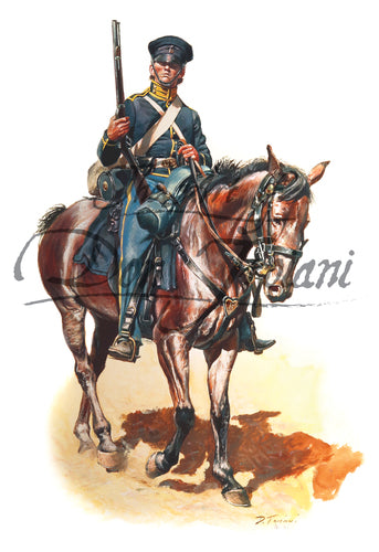 Don Troiani wall art print Trooper, 1st Regiment, U.S. Dragoons 1846-47.