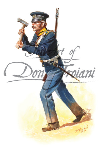 Don Troiani wall art print U.S. Army Corps of Engineers 1847.