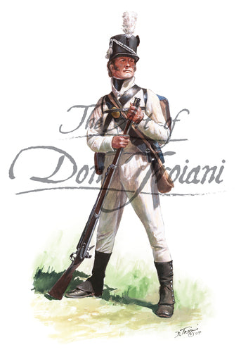 Don Troiani wall art print U.S. Infantry Private, Summer Uniform, 1812.