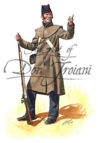 Don Troiani wall art print Royal Marine Enlisted Man in Overcoat, 1812-15.