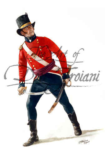 Don Troiani wall art print Royal Marine Officer, 1805.