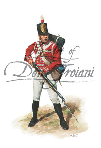 Don Troiani wall art prints 41st Regiment of Foot, British Private, 1812.
