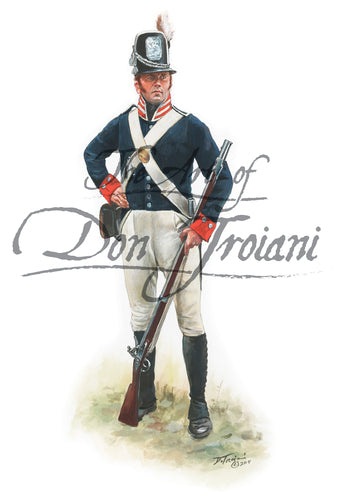 Don Troiani wall art print Private of the 32nd U.S. Infantry, 1812.