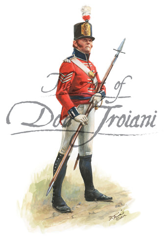 Don Troiani wall art print British Sergeant, 10th Royal Veteran Battalion, 1812.