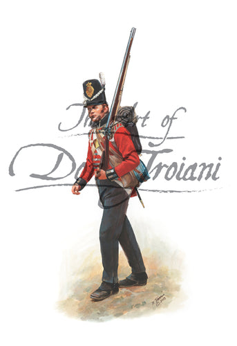 Don Troiani wall art print 70th Regiment of Foot Grenadier Private, 1812-15.