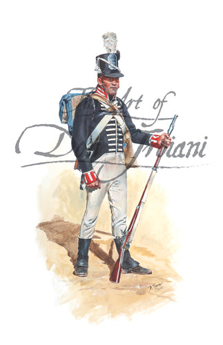 Don Troiani wall art print 16th US Infantry, 1812-13.