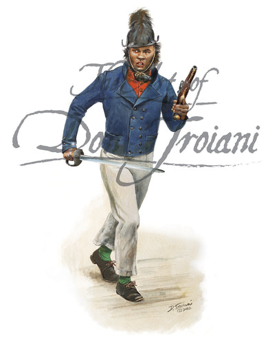 Don Troiani wall art print War of 1812 Black Sailor.