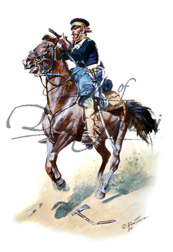 U.S. Dragoon on Horseback