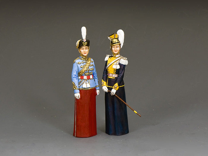 King & Country TR004 Grand Duchess Olga & Grand Duchess Tatiana in honorary regimental colonel uniforms, retired May 2026