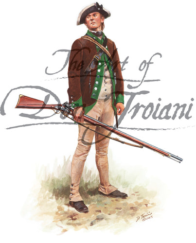 Don Troiani Wall art of 1st Pennsylvania Battalion Private with musket.
