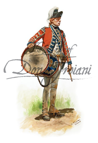 Don Troiani wall art print 21st Regiment of Foot, Drummer Royal British Fuzileers.