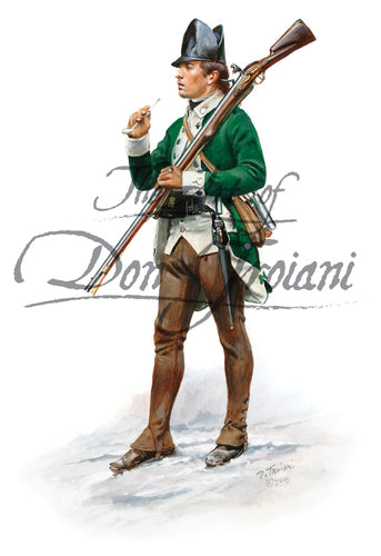 Don Troiani wall art print Loyalist, 1st Battalion DeLancey' Brigade.